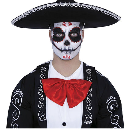 Make-Up Set Day Of The Dead Schwarz Rot 8 Stück
