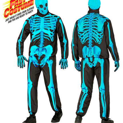 NEON SKELETT KOSTÜM