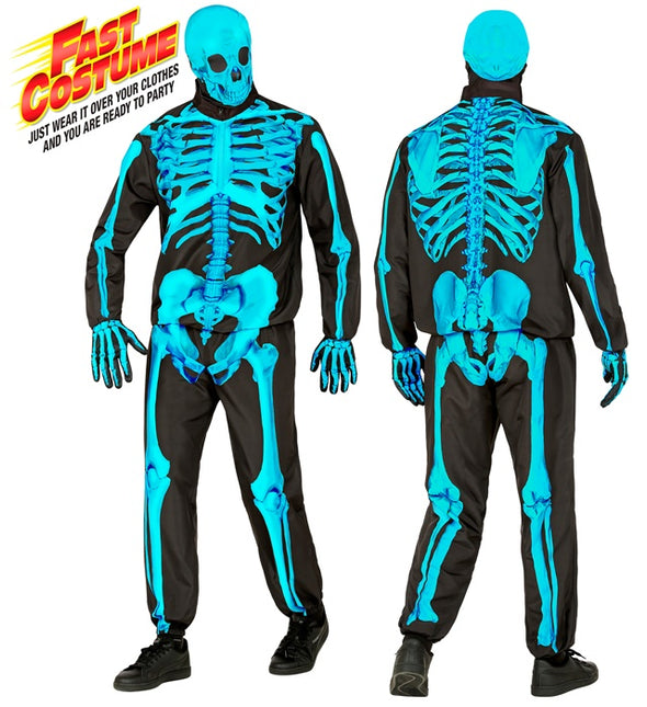 NEON SKELETT KOSTÜM