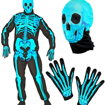 NEON SKELETT KOSTÜM
