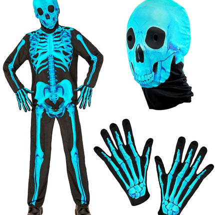 NEON SKELET KOSTUUM Kind