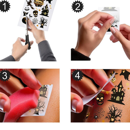 Halloween-Tattoo-Aufkleber