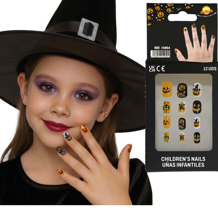 Halloween-Kunstnägel für Kinder