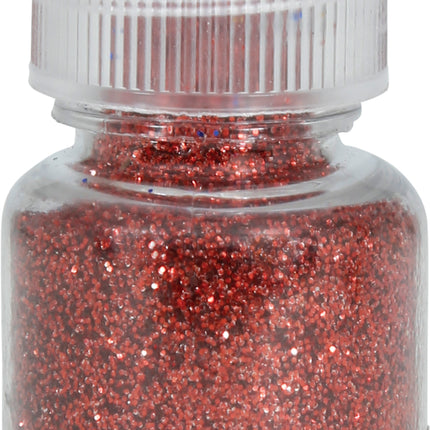 1 Dose biologisch abbaubarer Glitter oder 10 gr rot