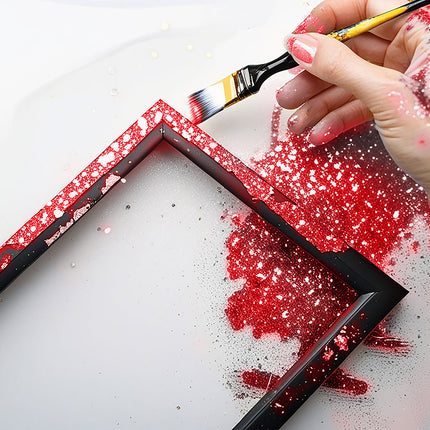 1 Dose biologisch abbaubarer Glitter oder 10 gr rot