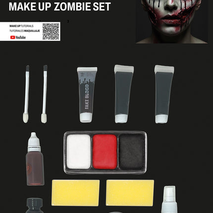 Zombie Schminkset 6 delig