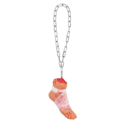 Halloween Nep Voet Aan Ketting 62cm