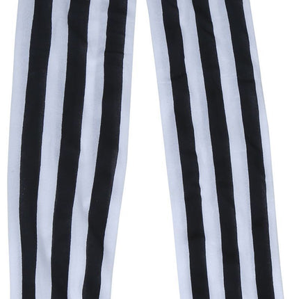 Schwarz Weiße Legging Gestreift