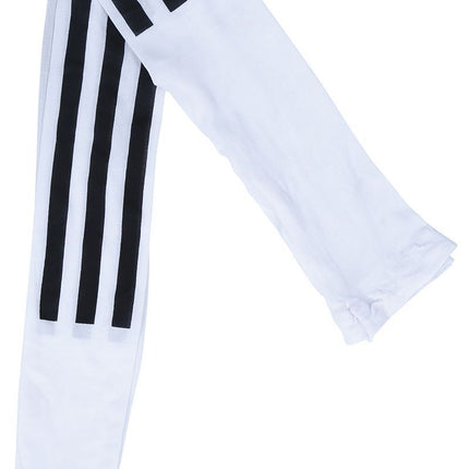 Schwarz Weiße Legging Gestreift
