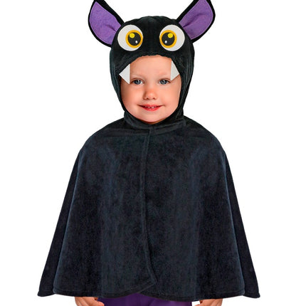 PLÜSCH PONCHO MIT HUT FLEDERMAUS