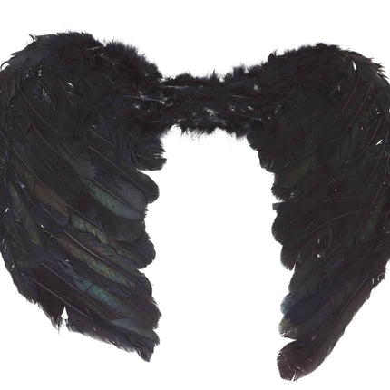 Engelsflügel Schwarz 60cm