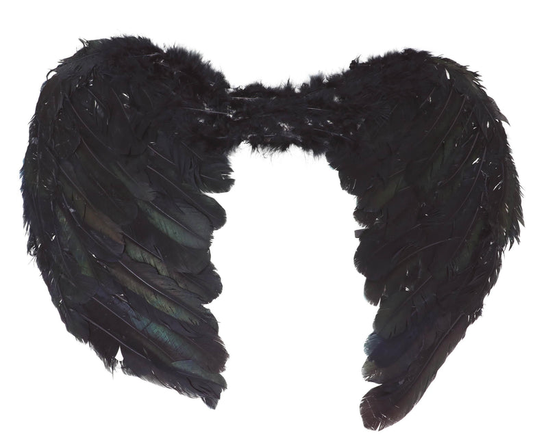 Engelsflügel Schwarz 60cm