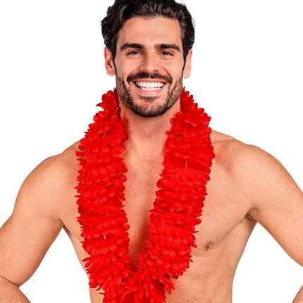 Rote Hawaii-Girlande