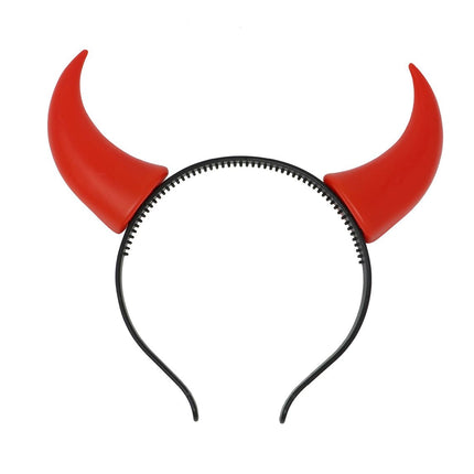 Halloween Haarband Teufelshörner Rot