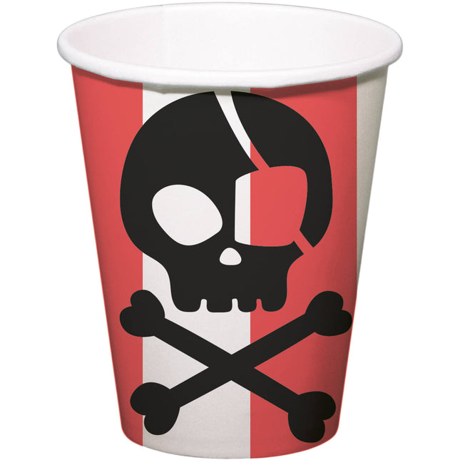 Piraten Becher 250ml 8Stk