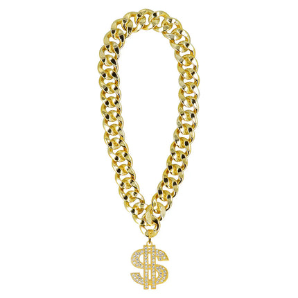 Gouden Ketting Dollar Teken