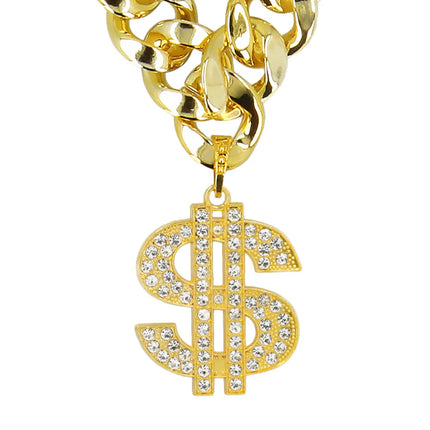 Gouden Ketting Dollar Teken