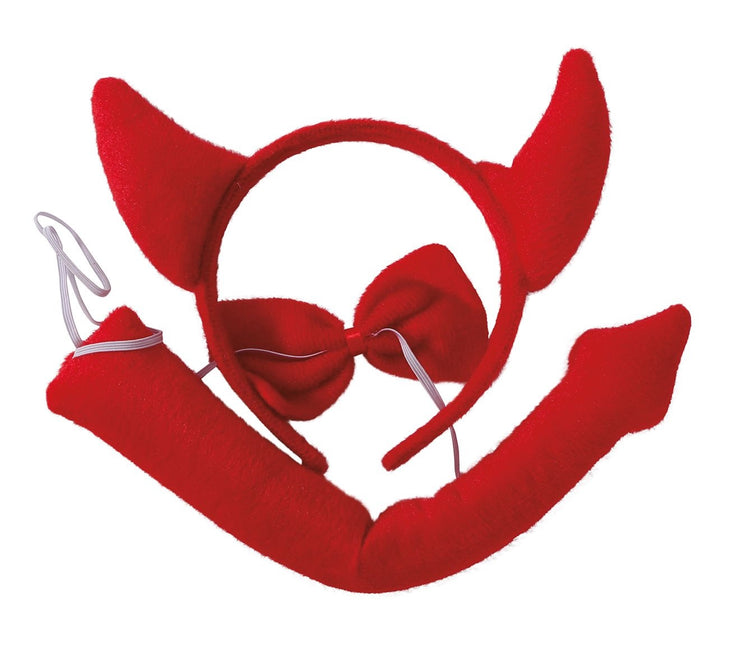 Halloween Teufel Accessoire Set 3 Stück