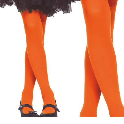 Halloween Strumpfhose Kind Orange