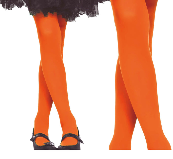 Halloween Strumpfhose Kind Orange