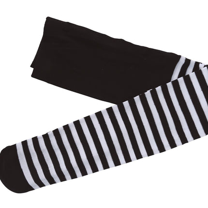 Weiße Legging Gestreiftes Kind