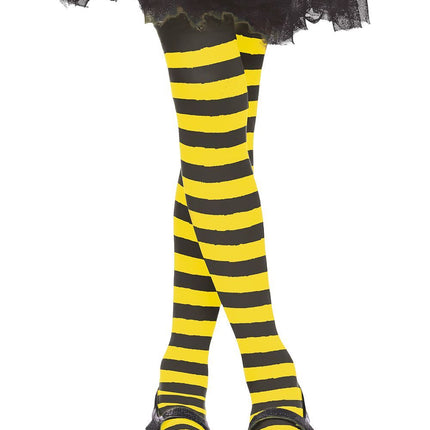 Gelbe Legging Gestreiftes Kind