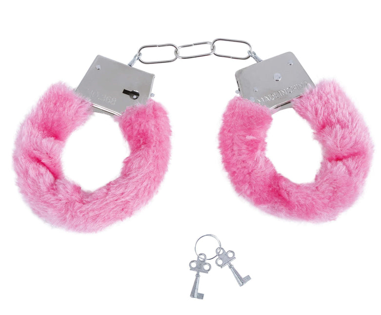Handschellen Rosa Samt