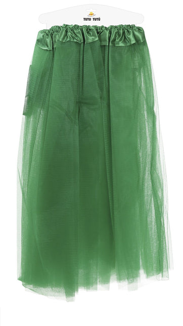 Dunkelgrünes Tutu Damen 60cm