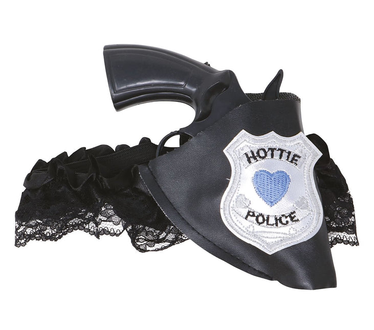 Polizei Strumpfband mit falscher Waffe und Holster