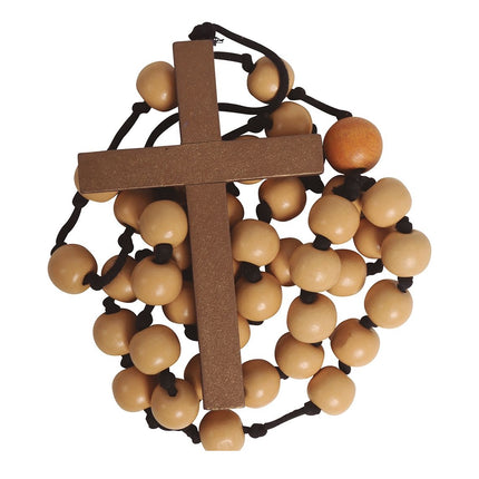Perlenkette Kreuz 75cm