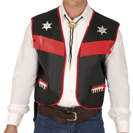 Schwarze Cowboyweste