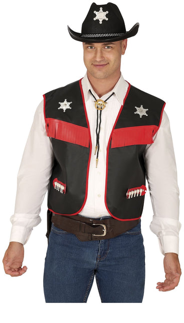 Schwarze Cowboyweste