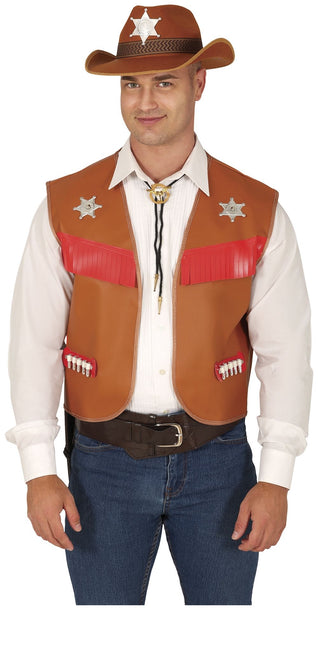 Braune Cowboyweste