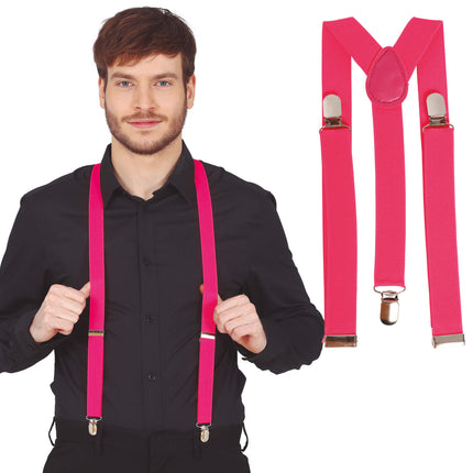 Hosenträger Neon Fuschia