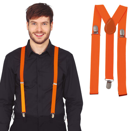 Hosenträger Neon Orange