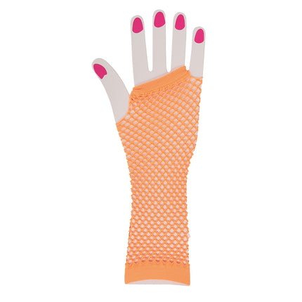 Handschuh Fischnetz Neon Orange