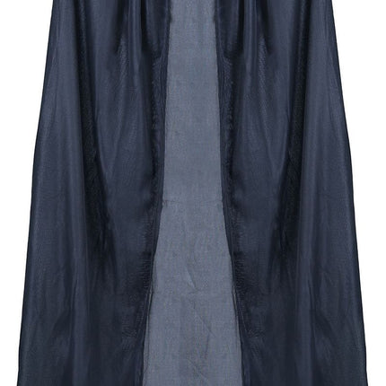 Halloween Schwarzes Cape 1,4m