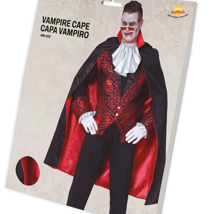 Halloween Cape rot gefüttert 1,15m