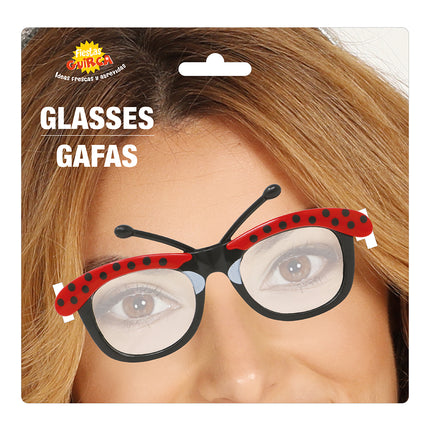 Brille Marienkäfer
