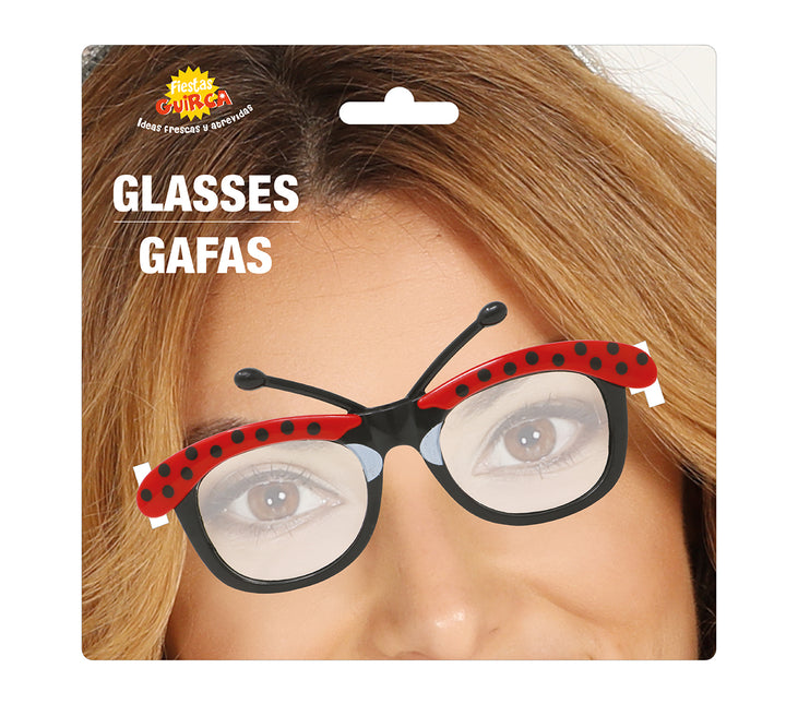 Brille Marienkäfer