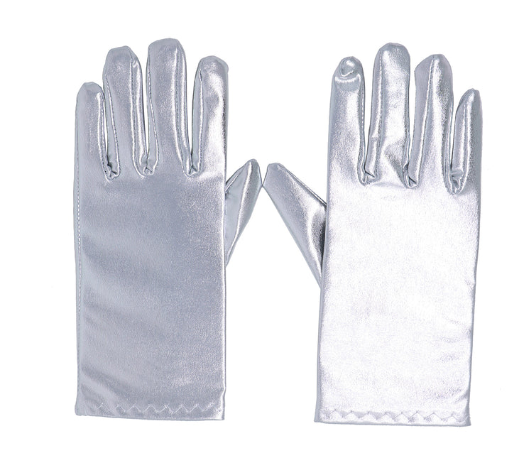Silberne Handschuhe 22cm