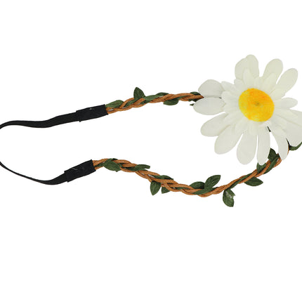 Geflochtenes Haarband mit Blume