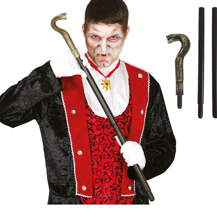 Halloween Gehstock Schlange 78cm
