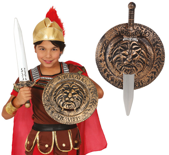Kinderschild 29 cm und Schwert 48 cm