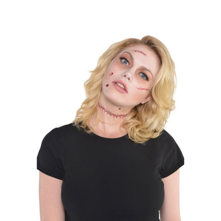 Kostüm Accessoire 14 Tattoos Nähte