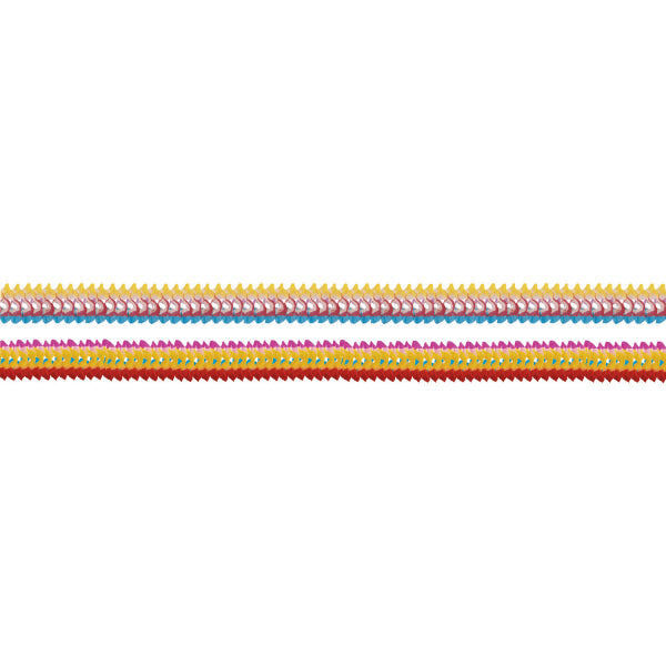 4 Girlanden Mehrfarbige Felgen Papier 8 x 200 cm