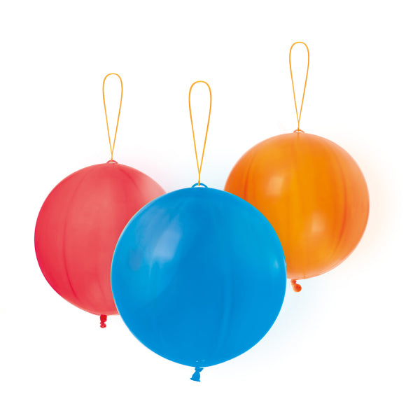 Punchball Ballons Farbig 35,5cm 3Stk