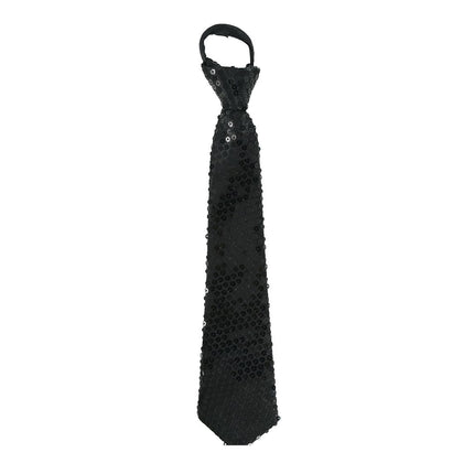 Schwarze Krawatte Glitter Paillet