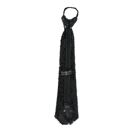 Schwarze Krawatte Glitter Paillet