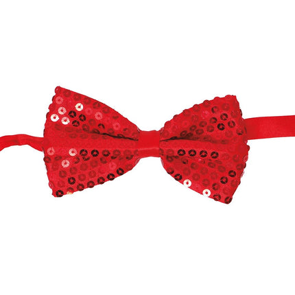 Rote Schleife Glitter Paillet